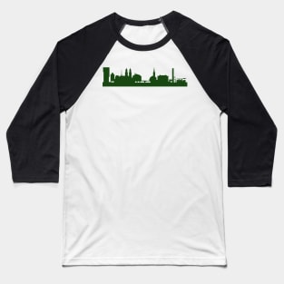 ZURICH skyline in forest green Baseball T-Shirt